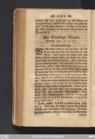 Am Sonntage Rogate. Evang. Joh. 16, 23 - 30.
