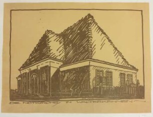 Walterkehmen/Ostpreußen, Umbau einer Reithalle zu einer Notkirche