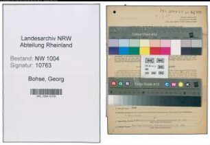 Entnazifizierung Georg Bohse , geb. 20.12.1891 (Bote)