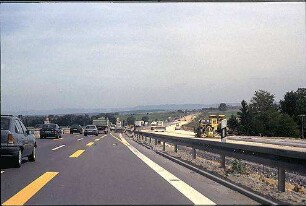 Einfahrt Richtung München (Bauzustand)