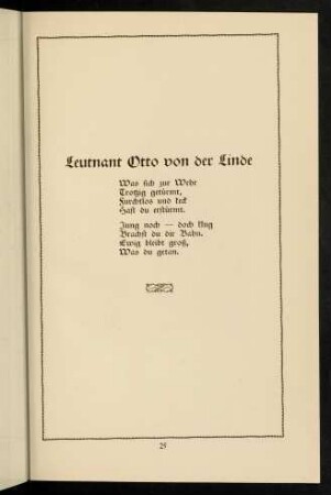 25-43, Leutnant Otto von der Linde - Litzmann