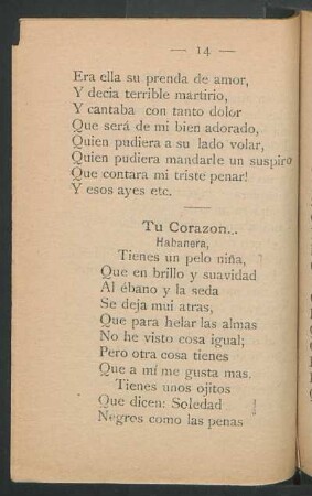 Tu Corazón... Habanera