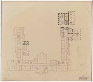 Evangelisches Diakonissenkrankenhaus Bethanien, Berlin-Kreuzberg Umbau. Hauptgebäude: Erdgeschoss Zielplanung 1:200