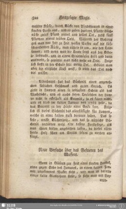 Neue Versuche über das Gefrieren des Wassers