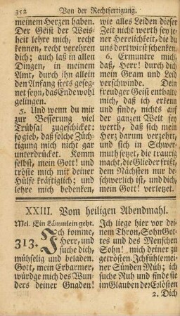 XXIII. Vom heiligen Abendmahl.