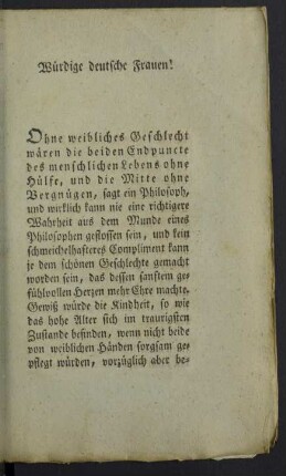 Würdige deutsche Frauen!