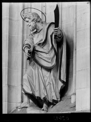 Salem Münster - Klosterkirche Maria Himmelfahrt Mittelschiff Apostelstatue