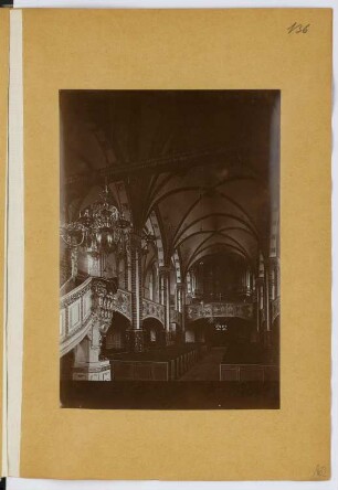 St. Nicolai, Berlin-Spandau: Innenansicht (aus: Skizzen- und Fotoalbum 28)