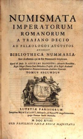 Numismata imperatorum romanorum, 2