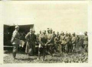 Wilhelm II. auf dem Gefechtsstand vor Tarnopol