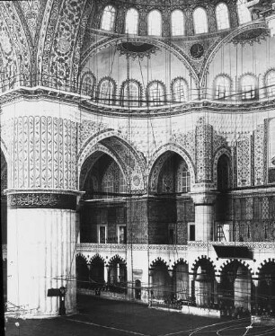 Istanbul/Konstantinopel, Ahmediye Camii (Sultan Ahmet Moschee, Blaue Moschee), Inneres