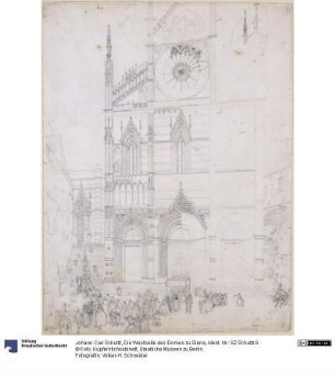 Die Westseite des Domes zu Siena