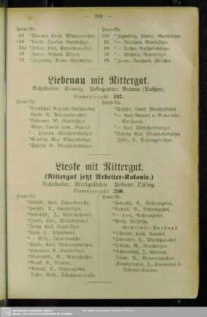 Liebenau mit Rittergut
