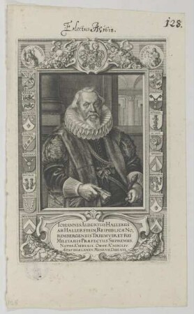 Bildnis des Iohannes Albertus Hallerus