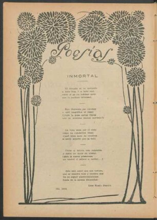 Poesías : Inmortal