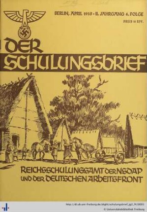 II. Jahrgang, Folge 4: Der Schulungsbrief