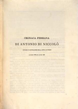 Cronaca della città di Fermo