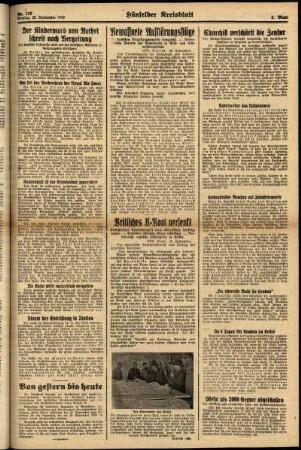 Zweite Ausgabe vom Montag, den 23. September 1940.