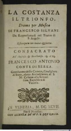 La costanza il trionfo