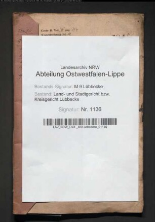 Erblasser: Spilker, Johann Friedrich: