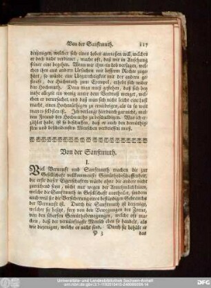 Von der Sanftmuth.