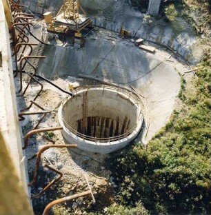 Maustobelviadukt Schacht für Pfeiler 3