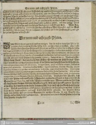 Der neun und achtzigste Psalm