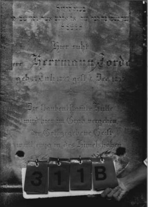 Grabstein 311 [Hahn S. 108 Grab-Nr. 227]: Grabstein 311 B [Hahn S. 108 Grab-Nr. 227]