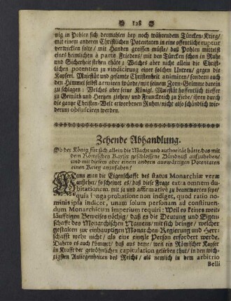 Zehende Abhandlung.