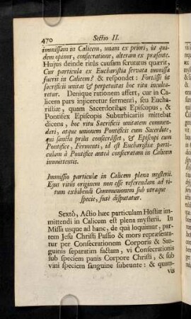 470-477, Immissio particulae in Calicem plena mysterii. Ejus ritus ...