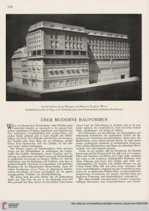 Über moderne Bauformen