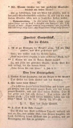 Zweites Hauptstück. [Gebote]