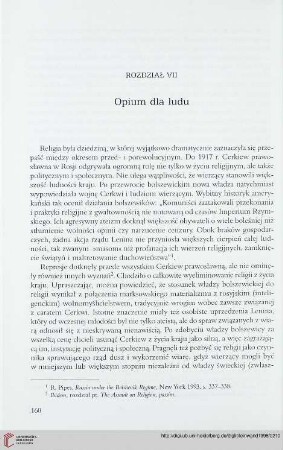 Rozdział VII: Opium dla ludu