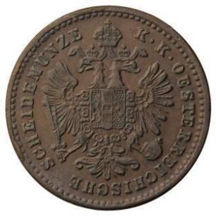 Fundmünze, Kreuzer, 1881