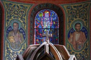 Deutschland. Rheinland Pfalz. Maria Laach. Abteikirche innen