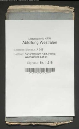 Belehnung für Gottfried von Heiden zu Schönrath mit den Ketteler- , Rodenberg- und Nölcken von Mellrich-Burglehen zu Hovestadt