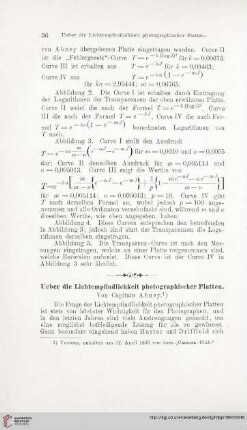 Ueber die Lichtempfindlichkeit photographischer Platten