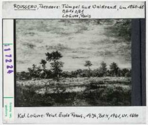 Théodore Rousseau: Tümpel und Waldrand. Paris, Louvre