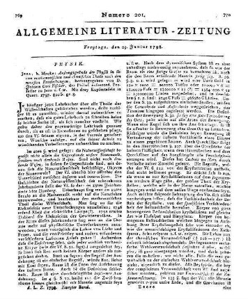 Fischer, J. C.: Anfangsgründe der Physik. Jena: Mauke 1797