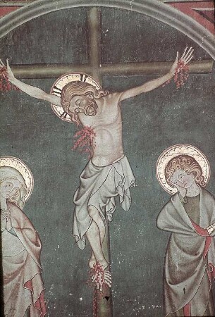 Christus am Kreuz mit Maria und Johannes
