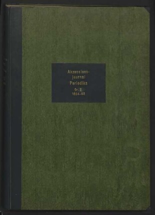 1954/1968: Akz. Or. Z. 1954 bis 1968