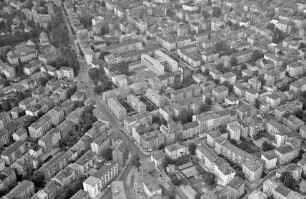 Frankfurt: nördliches Stadtviertel, Oberweg und Handelsschule