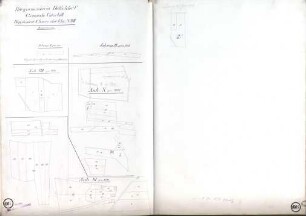 Bürgermeisterei Düsseldorf Gemeinde Unterbilk Supplement-Karte der Flur XVIII