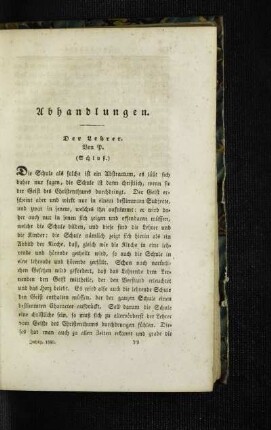 ¬Der¬ Lehrer : (Schluß)