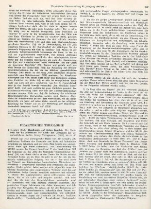 Praktische Theologie