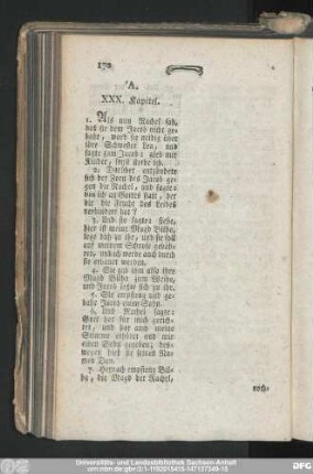 XXX. Kapitel.