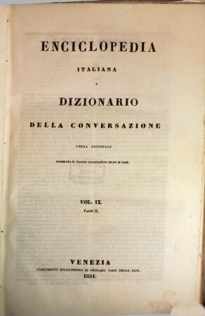 Enciclopedia italiana e dizionario della conversazione : opera originale, 9,2