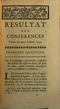 Conferences Ecclesiastiques Du Diocese D'Angers, [4]. Sur Les États