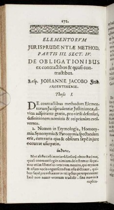 Sect. IV. De Obligationibus ex contractibus & quasi contractibus.