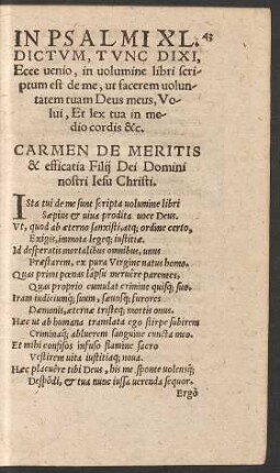In Psalmi XL. Dictum ...